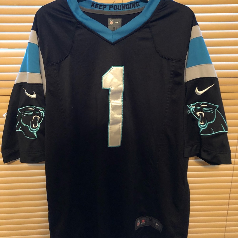 Cam newton panthers jersey
